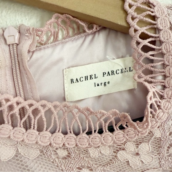 Rachel Parcell Cambridge Long Sleeve Lace Dress Pink Size Large - Picture 6 of 8
